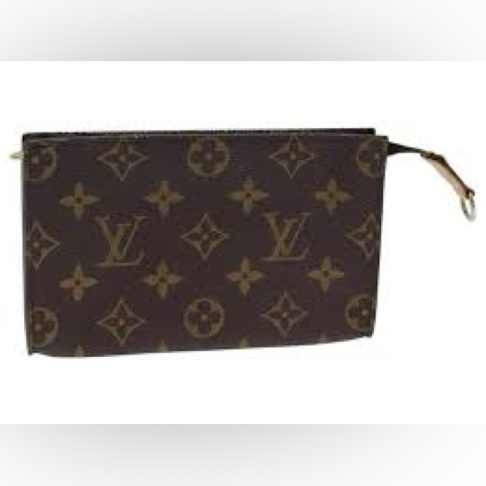 Louis Vuitton Brown Monogram Leather Pouch